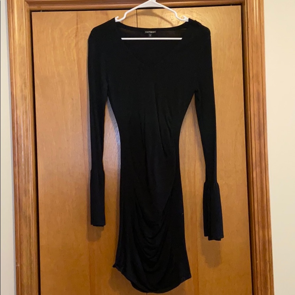 Black fitted express dress